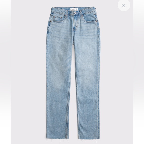 Abercrombie & Fitch Denim - Abercrombie Mid Rise 90s Straight Jean